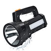 Linterna LED Recargable- Linterna LED Alta Potencia- 3 en 1 Súper Brillante 9600mAh-11000LM- Impermeable IPX4- Correa y…